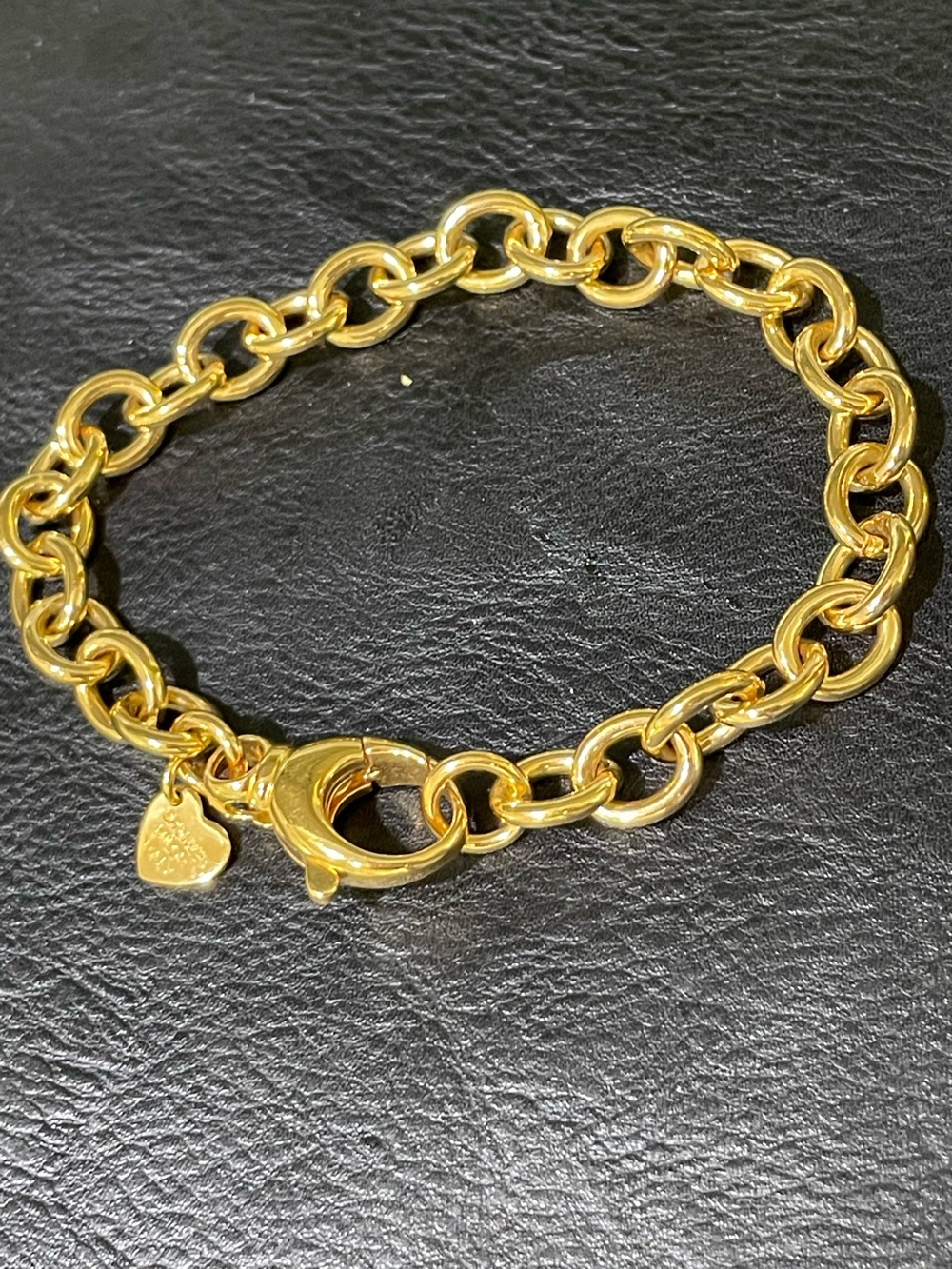 Milor Italy Bronze Gold Plate Chunky Chain Bracelet Y2K McBling Bronzo Italia - Picture 4 of 13
